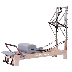 Oferta Destacada: Cama Reformer de Pilates de Madera de Arce de Alta Calidad y Bajo Precio, con Torre de Pilates de Medio Trapecio y Riel Completo - Product Image 1