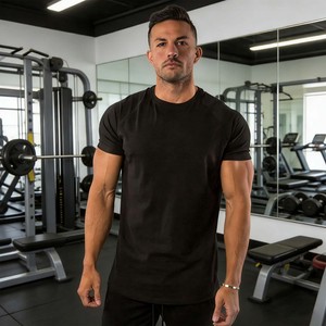 Custom Wholesale Men's Quick Dry Gym <strong>Clothing</strong> Fitness Apparel-Breathable T-Shirt Printing Logo Plus Oversized Size Sportswear - Product Image 2