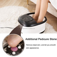 Meilleure machine de pédicure électrique avec contrôle de la chaleur, bain de pieds spa massant avec massage à bulles