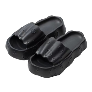 Sandalias de Mujer con Punta Abierta para Exteriores, Suela Gruesa, Cómodas, Antideslizantes, Transpirables, Ligeras, con Diseño Sólido y Moderno - Product Image 1