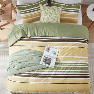Imprimir niños hoja bloque de luz azul adolescentes cubierta doble playa esponjosa lujo Digital amarillo satén <span class=keywords><strong>Rowley</strong></span> conjuntos rey conjunto edredón - Product Image 3