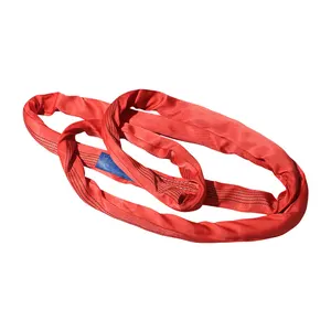 Imbracatura di sollevamento di buona qualità da 1 a 10 tonnellate cinturino in poliestere flessibile rotondo e senza fine imbracatura per cinghie