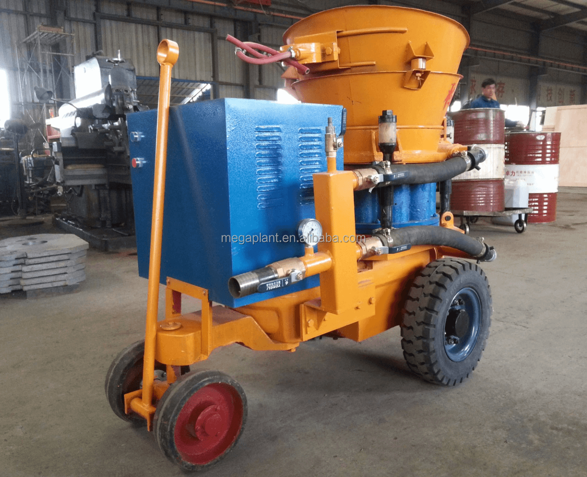 Small Dry Electric Shotcrete Spray Refractory Gunning Gunite
