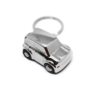 Porte-clés en métal personnalisé avec logo, accessoires, logo personnalisé, forme de voiture, cadeau promotionnel pour les passionnés d'automobiles, porte-clés en métal