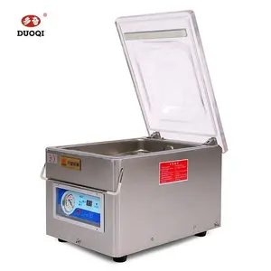 DUOQI DZ-260B single chamber desk type vacuum sealer packaging machine for apparel food steak commodity chemical for bags