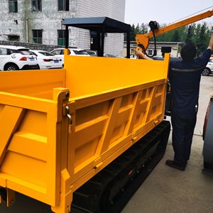 Распродажа, 0,8-тонный и 1-тонный мини-гусеничный Самосвал Yuchai, погрузчик с двигателем с сердечником и компонентами насоса, мини-самосвал для продажи - Product Image 5