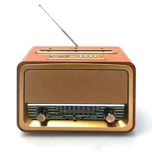 Vofull <span class=keywords><strong>Radio</strong></span> de Madera con Esfera Giratoria, Bajo Fuerte, FM, AM, Southwestern, Retro, Vintage, de Mesa, de Estilo Vintage, con Esfera - Product Image 2
