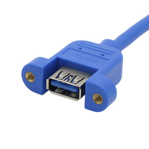 Blue 20 Pin Motherboard <b>To</b> <b>Usb</b> 3.0 Female Extension <b>Cable</b> For Computer Case Expansion Bracket - Product Image 2