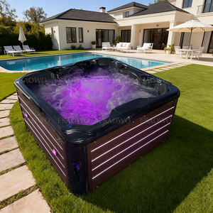Piscine Spa Extérieur Luxe Jacuzzi Bain à remous profond dans la cour de la villa Bain à remous privé japonais extérieur Éclairage décoratif - Product Image 2