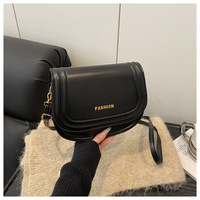 Sac à bandoulière en PU pour femme, nouveau modèle hiver 2025, fermeture éclair, petite sangle unique, design carré, idéal pour les loisirs