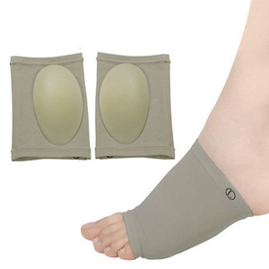 Semelles orthopédiques avec soutien de la voûte plantaire en bio-silicone, bandage élastique, attelle de cheville pour la correction des pieds plats, usage adulte, basketball - Product Image 1