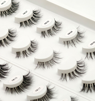 Fournisseur de cils Vente en gros de nouveaux cils synthétiques vaporeux Cils à bande transparente de haute qualité Cils végétaliens à bande invisible