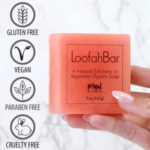 Savon exfoliant en forme de cupcake 5oz avec loofah intégré – Gommage corporel doux pour le nettoyage quotidien sous la douche et le bain - Product Image 3