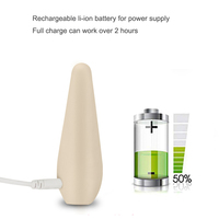 Mini-Körpermassagegerät 5 Frequenzen Starke Vibration Medizinisches Silikon 100% Wasserdicht