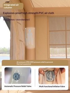 Tente de toit gonflable entièrement automatique 12X, une chambre, un salon, sans besoin de montage, imperméable, pour camping toutes saisons et protection solaire - Product Image 5