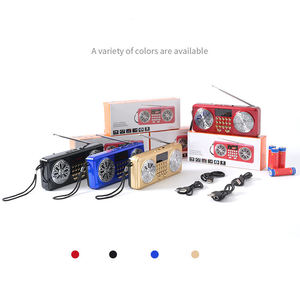 Portable Factory FM AM Radio BT <b>Speaker</b> MP3 Player <b>USB</b> TF Card Slot Dual <b>Speaker</b> Digital Display Rechargeable Outdoor Home Audio - Product Image 6