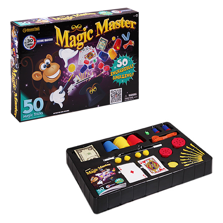 Factory Directly Sale Customize Magic Kits Magician Set Gift box Packing Over 50 Magic Tricks Game For Beginner