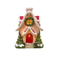Nouvelle veilleuse créative en résine, nuit enneigée, chalet, amour, ornement de bureau, décoration de Noël, fait à la main, écologique