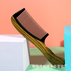หวีผมไม้จันทน์ขนาดใหญ่พกพาสะดวกหวียาวเมือง huazhen หวีสำหรับใช้ในบ้าน - Product Image 5