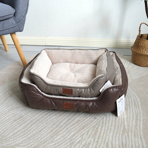 Suede Warm Pet <b>Bed</b> Rectangle Soft Cat <b>Bed</b> Polyester Fiber Fill Hand Wash For Cats - Product Image 2