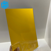Xintao usine vente en gros 1mm 4ft * 8ft or recyclé acrylique miroir feuille d'or