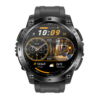 Montre connectée de sport en plein air TKYUAN GPS, altimètre, pression atmosphérique, boussole, batterie de 530 mAh, grande autonomie, étanche 3ATM, montre intelligente 2026