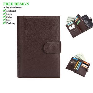 Nuovo Portafoglio da Uomo in Vera Pelle, Resistente e alla Moda, Porta Passaporto in Pelle Bovina, Multifunzione con Molteplici Scomparti per Carte, Popolare Porta Documenti - Product Image 1