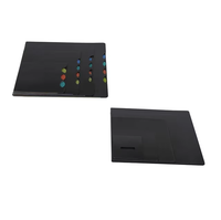 Protège-cahiers noirs en matière souple et durable, réutilisables, pour formats B4/A4/A3