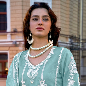 Festive Organza Embroidered Shalwar Kameez with Heavy Dull Santoon Trending <b>Pakistani</b> Indian Party Wear <b>Eid</b> Outfit for Women - Product Image 1