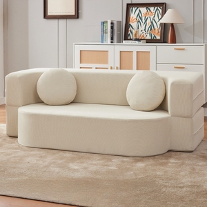Mật độ cao bọt có thể gập lại nệm đơn ngủ ghế 6 trong 1 chuyển đổi gấp sofa giường với gối - Product Image 5
