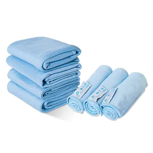 Factory Wholesale Microfiber Window Glass Cleaning Towel Microfibre Drying Car Towel Microfiber Glass Polishing Cleaning Cloth