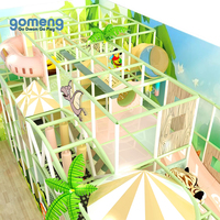 Aire de jeux intérieure pour enfants, thème Forêt Tropicale, avec jeux souples et structure de jeu ludique