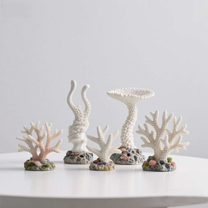 Maßgefertigte Harz-Kunstwerke Meeres-Ozean-Korallen-Ornamente Aquarium-Korallenpflanzen-Skulptur für Fischbecken und Heimdekoration - Product Image 5