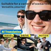 Lunettes Intelligentes SENBONO avec Traduction IA, Prise en Charge Multilingue, Musique Sans Fil, Appels et Lunettes de Sport Intelligentes IA