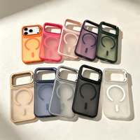 Coque magnétique Hotsale pour téléphone portable avec support d'objectif, toucher doux, pour iPhone 18 Pro Max 16 15 et Samsung S26 Ultra