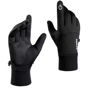 Guantes de Ciclismo Unisex RIDERACE de Poliéster y Cuero, Resistentes al Viento y al Agua, con Pantalla Táctil, Dedos Completos, para Bicicleta de Montaña, Invierno, Térmicos - Product Image 4