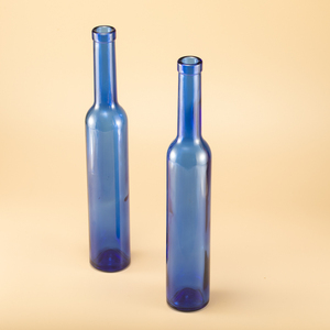 Botellas de vino de vidrio <span class=keywords><strong>azul</strong></span> transparente y transparente de 380Ml vacías para licor de whisky y <span class=keywords><strong>tequila</strong></span> con etiqueta - Product Image 5