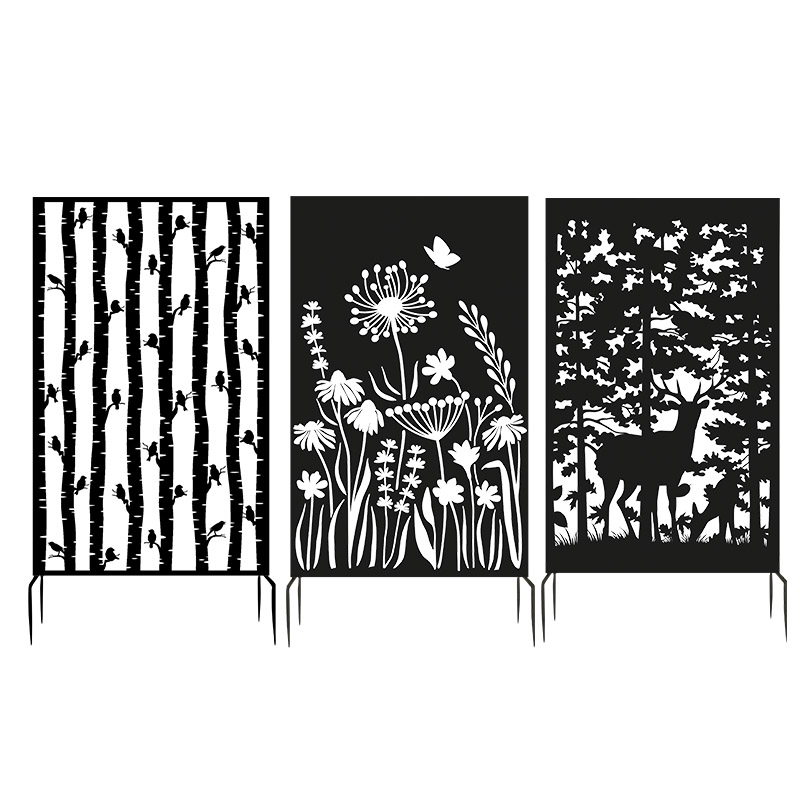 PY133 Esschert, дизайнерские панели для садового забора, наружные декоративные металлические садовые экраны для конфиденциальности