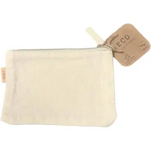 Recicl o saco de pó feito sob encomenda da tela de lona de algodão do logotipo saco de empacotamento do presente saco de maquiagem com zíper