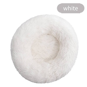 Wholesale Manufacturer Soft Luxury <b>Plush</b> pink Grey White Pet Cushion Round <b>Cat</b> Dog Bed Heating Feature for Dogs <b>Cats</b> - Product Image 4