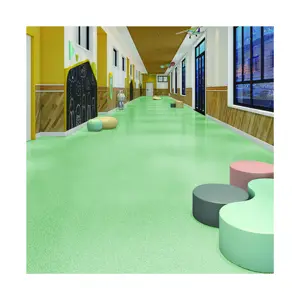 Adesivo Rolo De Folha Impermeável Painel Tapete Cola Decking Pavimento Interior para Decoração Interior Pvc UV Modern Vinyl Flooring