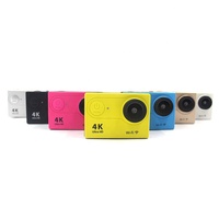 Caméra d'action numérique professionnelle 4K étanche avec zoom numérique grand angle 170°, Wi-Fi et mémoire 32 Go pour casque de vélo