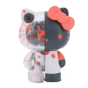 Schattige Kitty Cat Anime Vinyl Speelgoed Beeldje Actie Beeldje Decoratie Plastic Mini Figuren Custom Figuur Blind Box Figuur