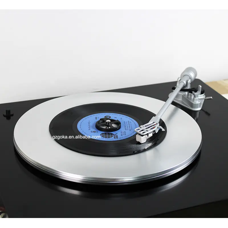 Hifi ध्वनि एल. पी. ईपी 2 गति के साथ vinyl रिकॉर्ड प्लेयर एल्यूमीनियम turntable पैड