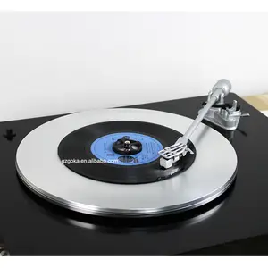 Hi Fi Sound LP EP 2 Kecepatan Vinyl Catatan Pemain dengan Aluminium Meja Putar Pad