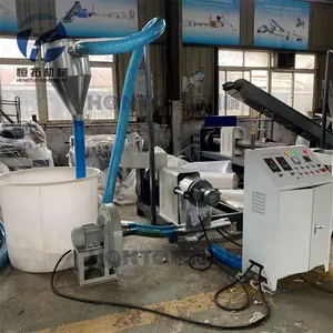 HONTO-Máquina de reciclaje de plástico de refrigeración por aire sin agua, mini película de residuos de plástico, Exportación a Rusia