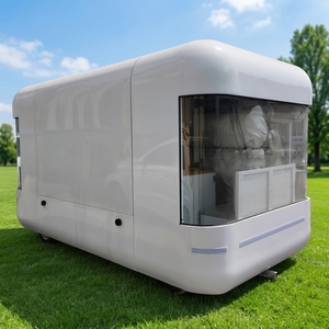Chariot de nourriture mobile en acier inoxydable pour la vente de glaces et de fast-food, avec équipement de cuisine complet, remorque à 4 roues détachable, à <span class=keywords><strong>vendre</strong></span> - Product Image 1