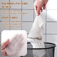 Chiffon de nettoyage pour balai serpillère en tissu non tissé jetable personnalisé, lavande, non parfumé, extra-large, extra-épais, lingettes sèches et humides pour sols