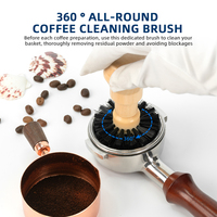 Brosse de nettoyage domestique robuste pour machines à expresso, 1 pièce