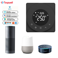 Controlador de Temperatura para Calefacción por Suelo Radiante WiFi para Hogar Inteligente TOUPWELL, Programable Semanalmente, con Bloqueo Infantil, Material ABS Ecológico